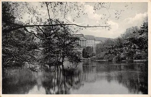 Kassel-Wilhelmshöhe Schlossteich mit Schloss ngl 156.225