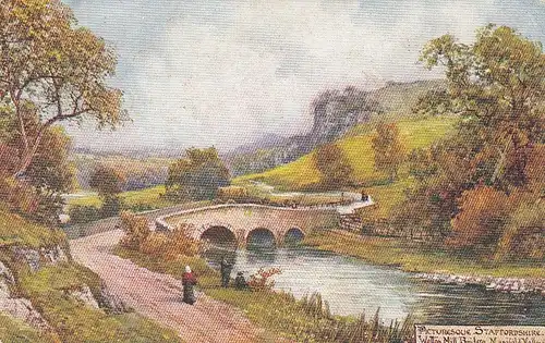 Staffordshire Wetton Mill Bridge, Manifold Valley ngl D8767