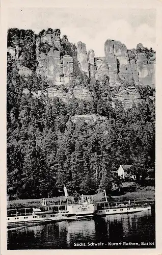 Sächsische Schweiz - Kurort Rathen Bastei gl1954 154.374