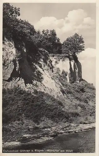 Ostseebad Göhren auf Rügen. Steilufer am Hövt gl1936 E0209