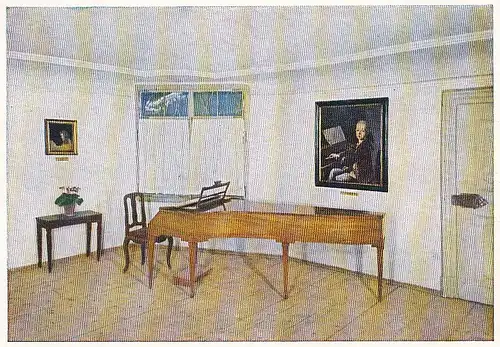 W.A.Mozart, Geburtszimmer mit dem Berühmten Walter-Flügel ngl E1154