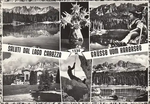 Saluti dal Lago Carezza, Grüße vom Harersee gl1963 E2232