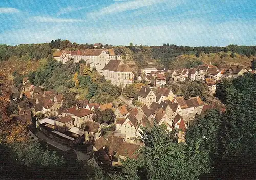 Haigerloch, Blick auf Unterstadt und Schloß ngl E3037