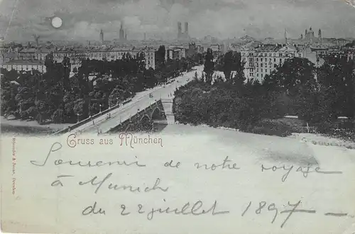 München Totale Mondscheinkarte gl1897 163.013