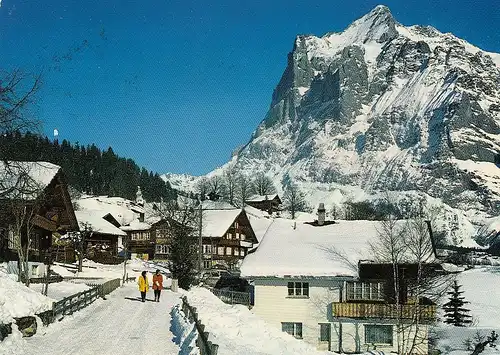 Grindelwald am Terrassenweg mit Wetterhorn gl1979 E2588