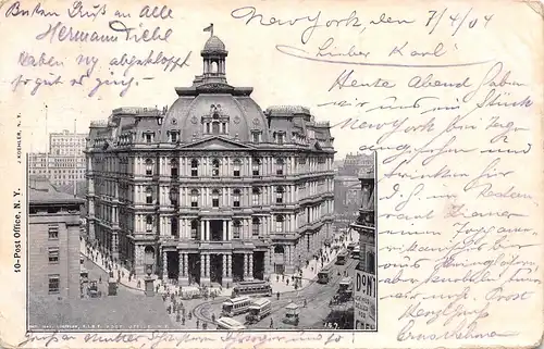 New York City City Hall Post Office gl1904 163.929