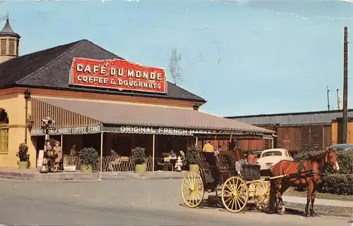 New Orleans LA The Cafe du Monde near Jackson Square gl1956 164.049