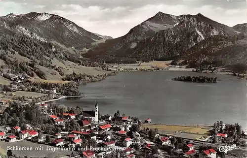 Schliersee mit Jägerkamp und Brecherspitze gl1964 166.189