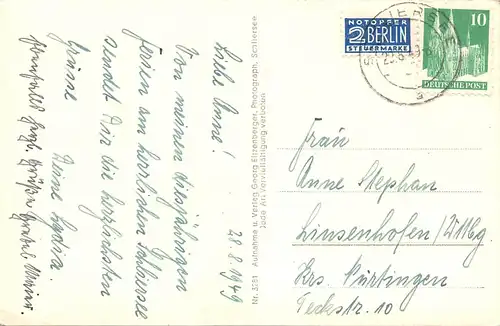 Schliersee gegen Brecherspitz und Jägerkamp gl1949 166.194