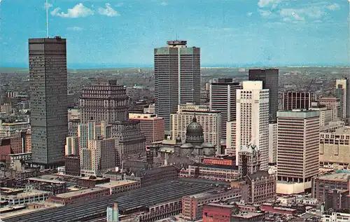 Canada Montréal P.Q. Downtown Business District Seen From The South ngl 164.196