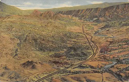 New Mexico NM Four Lane Highway through Tijeras Canyon gl1953 164.096