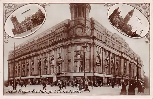 Manchester New Royal Exchange Mehrbildkarte gl1926 164.239