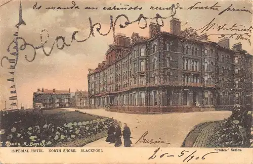 Blackpool Glitzerkarte Imperial Hotel North Shore gl19? 164.247