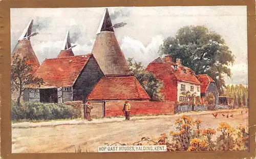 Yalding Kent - Hop Oast Houses Nach Gemälde gl1907 164.494