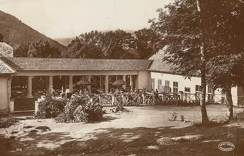 Parád Fürdö, Kaffeehaus mit Terrasse gl1927 E4020