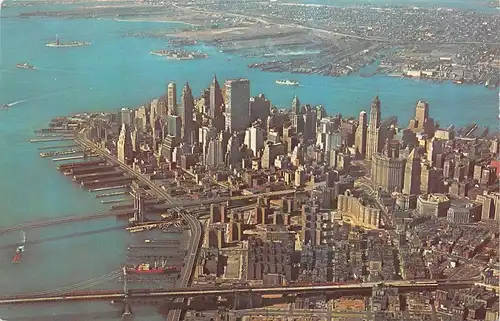 New York City Lower Manhatttan Skyline From The Air ngl 164.558