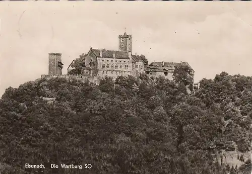 Eisenach, Wartburg von Süd-Ost gl1961 E4200