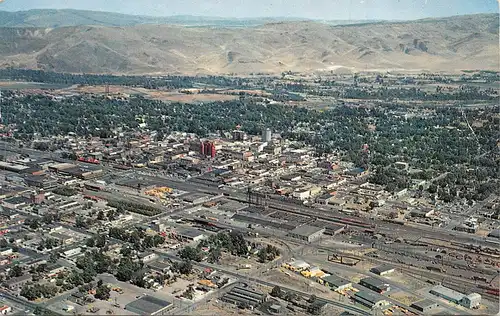 Yakima WA Aerial View of the City of Yakima gl1960 164.085