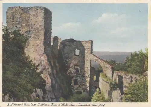 Ruine Hohnstein, Neustadt (Süd-Harz) Innerer Burghof gl1941 E8622