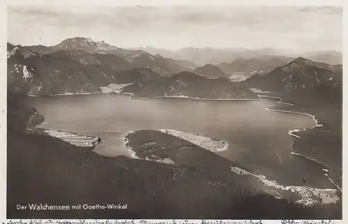 Walchensee (bayer.Hochgebirge) mit Goethe-Winkel gl1933 E7572