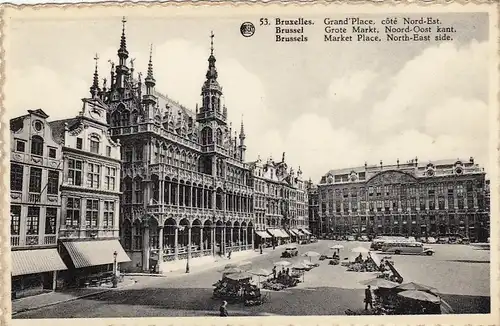 Bruxelles, Grand' Place, côté Nord-Est ngl E9415