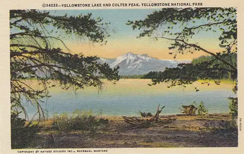 Yellowstone Nat.Park, Yellowstone Lake and Colter Peak ngl E8669