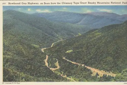 Great Smoky Mountains Nat.Park, Newfound Gap Highway ngl E8715