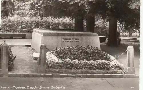 Husum, Nordsee, Theodor Storm, Grabstätte gl1957 F6225