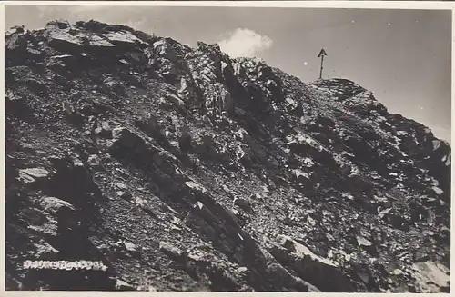 Hindelang Bad Oberdorf (?) Panorama mit Gipfelkreuz ngl F2999