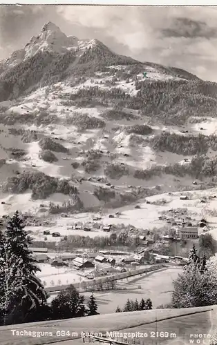 Tschagguns gegen Mittagsspitze, Vorarlberg gl1962 F9531