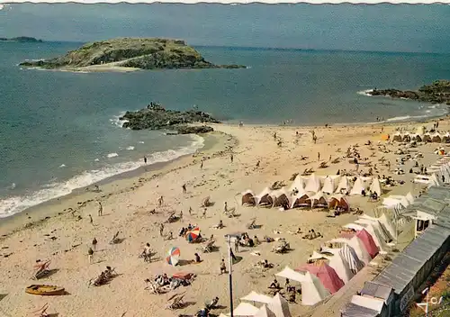 Bretagne, Saint-Malo (I.-&-V.), La Plage Bon Seqours gl1963 F9269