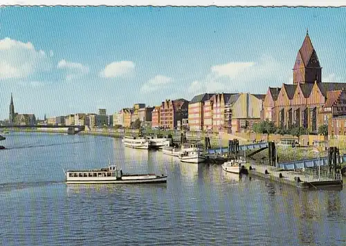 Bremen, Die Weser gl1966 F8379