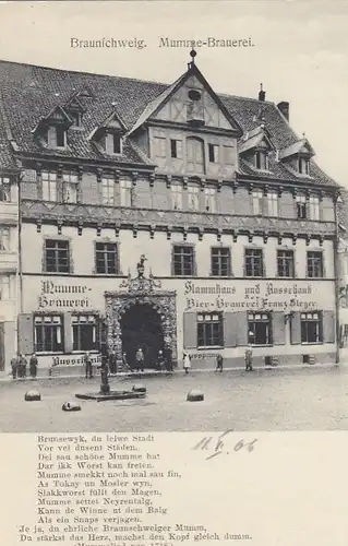 Braunschweig, Mumme-Braurei, Stammhaus und Ausschank ngl G1861