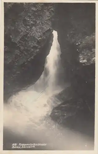 Gütle (Dornbirn), Vorarlberg, Rappenlochschlucht glum 1930? F9970