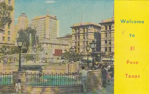 El Paso, Texas, San Jacinto Plaza gl1964 F9683