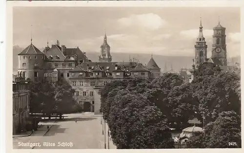 Stuttgart, Altes Schloss und Stiftskirche ngl F9943