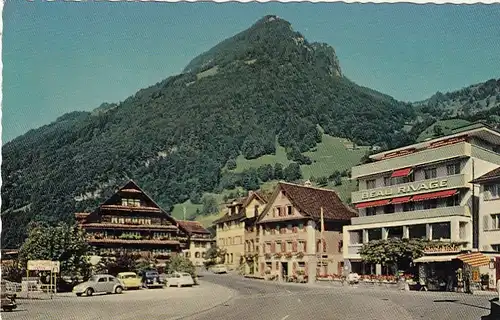 Gersau am Vierwaldstättersee, Autofähreplatz mit Gerbehaus ngl G4710