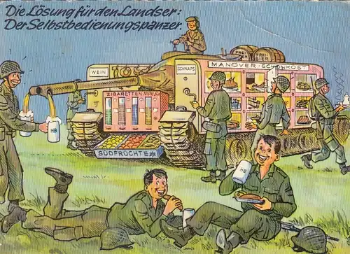 Humor: Der Selbstbedienungspanzer für Landser gl1965 G5076