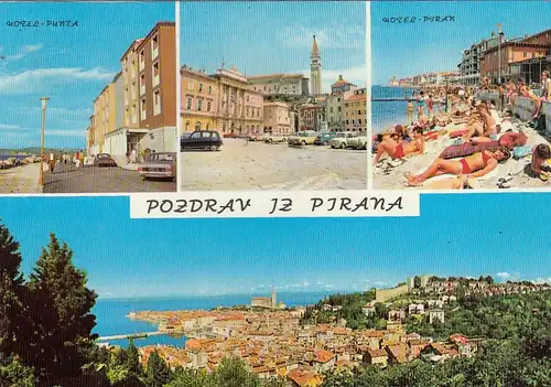 Pozdrav iz Pirana, Mehrbildkarte gl1973 G4673