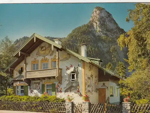 Oberammergau, Obb., Rotkäppchenhaus und Kofel ngl G6679