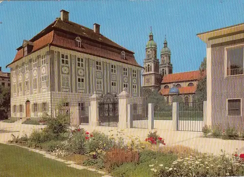 Kempten im Allgäu, Zumstein-Haus und St.Lozrenz-Kirche gl1962 G6750