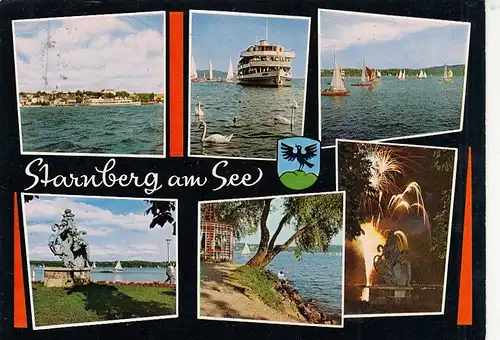 Starnberg am See, Mehrbildkarte gl1973 G6805