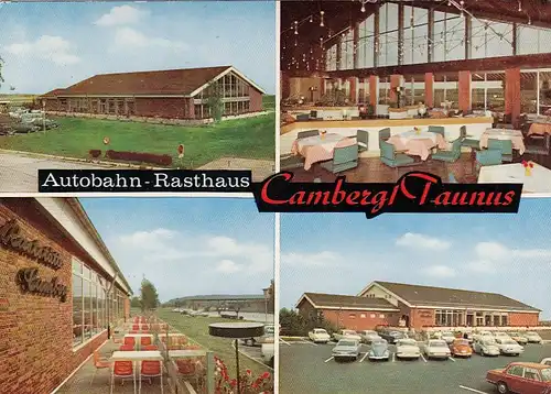 Camberg/Taunus Autobahnraststätte und Hotel, Mehrbildkarte ngl G5443