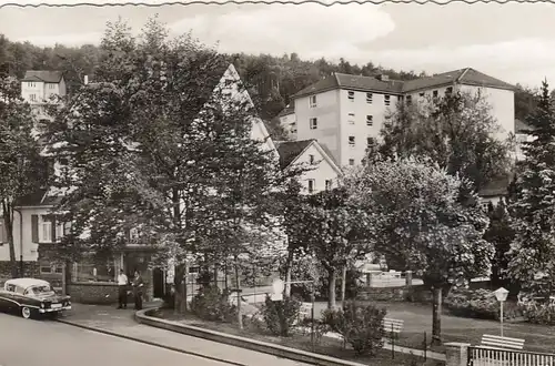 Bad König i.Odenwald, Portal zum Odenwald-Sanatorium glum 1960? G5546