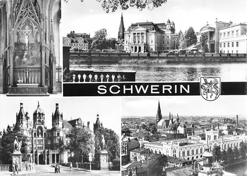 Schwerin Dom Theater Schloss Altstadt gl1988 172.316