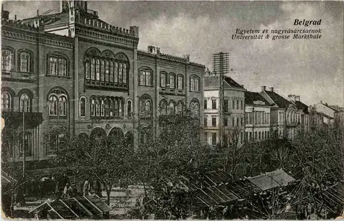 Belgrad - Universität und grosse Markthalle -50110