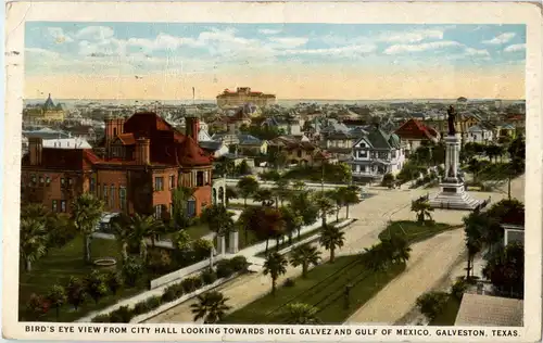 Galveston - Birds Eye view from city hall -39240