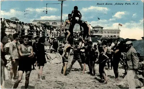 Asbury Park - Beach Scene -50756