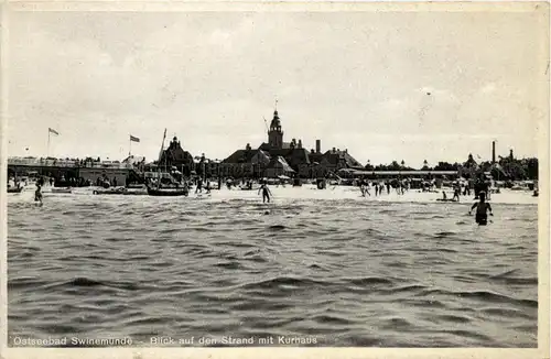 Ostseebad Swinemünde - Blick auf den Strand -417028