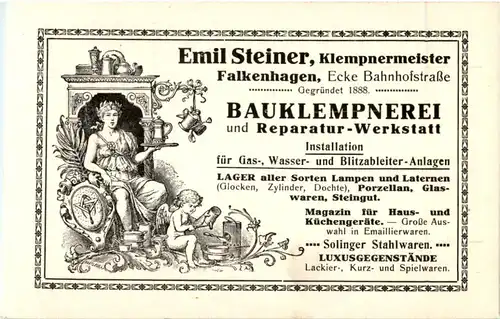 Falkenhagen - Klempnermeister Emil Steiner -54902